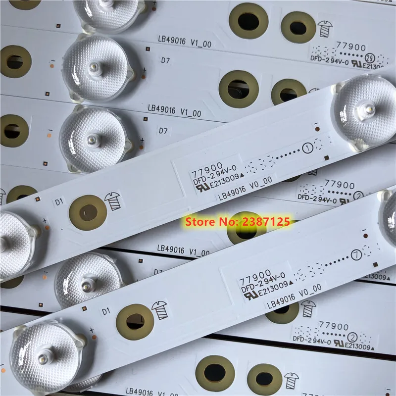 Светодиодная лента для LB49016 V1_00 GJ-2K16-490-D712-P5-L GJ-2K16-490-D712-P5-R 49PUS6561 49PUH6101 49PUS6262 pus496162