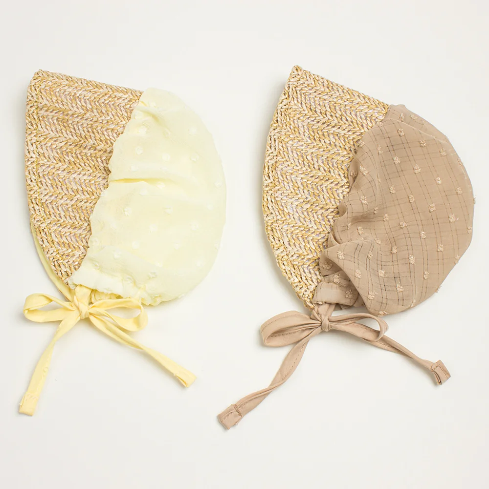 

Новая весенне-летняя тонкая детская шапка для маленьких девочек Милая шляпа от солнца для принцессы Солнцезащитная шляпа для новорожденных звеньев