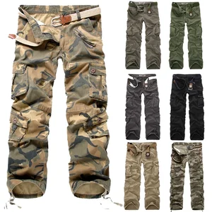 Cargo Pants Men 2022 New Camouflage Trousers Casual Multi-pocket Army Work Combat Pants Mens Militar