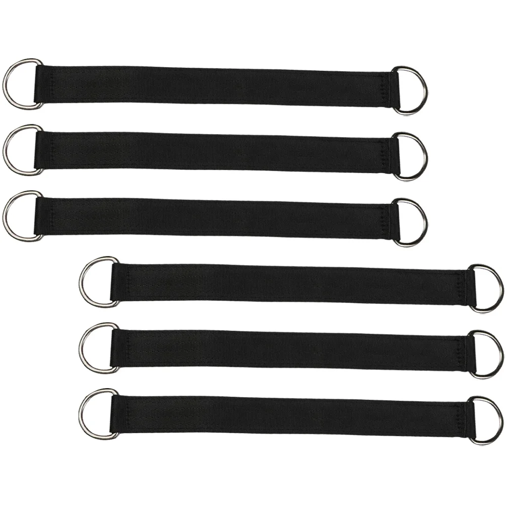 

6 Pcs Swing Connection Belt Tree Hanging Rope Camping Hammock Strap Adjustable Straps Chair Buckle