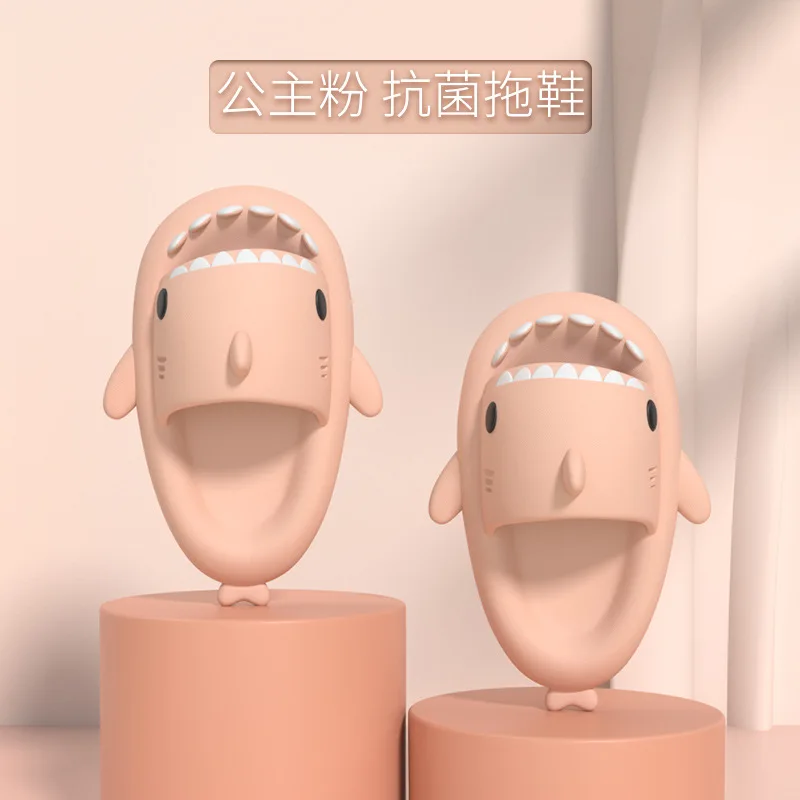 

Тапки с акулами толщиной 4 см для родителей и детей для женщин, забавные домашние детские сандалии из ЭВА с мультяшным рисунком, тапочки для пар с se