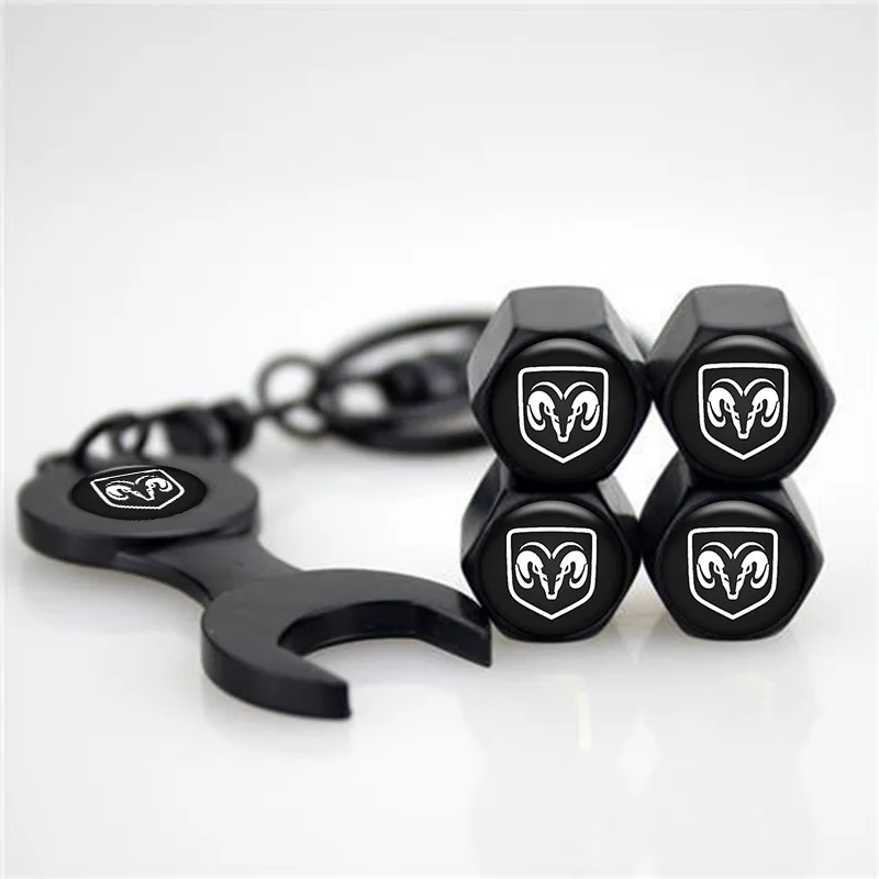 

4 шт. автомобильные значки Dodge, колпачок стержня клапана для Dodge Durango Charger Ram 1500 Nitro Journey Demon, аксессуары