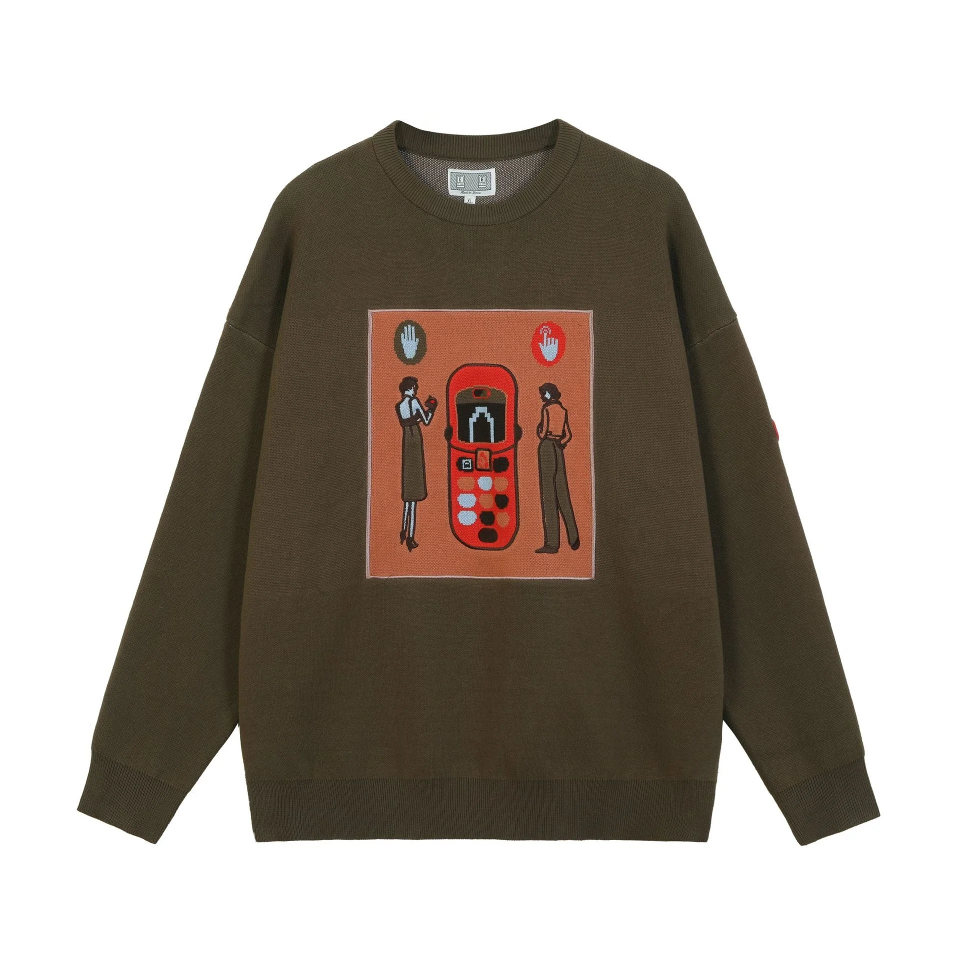 

Мужской новый роскошный мужской классический трикотажный свитер для телефона CAVEMPT C.E, повседневные пуловеры с азиатской заглушкой, высокое качество, # A621