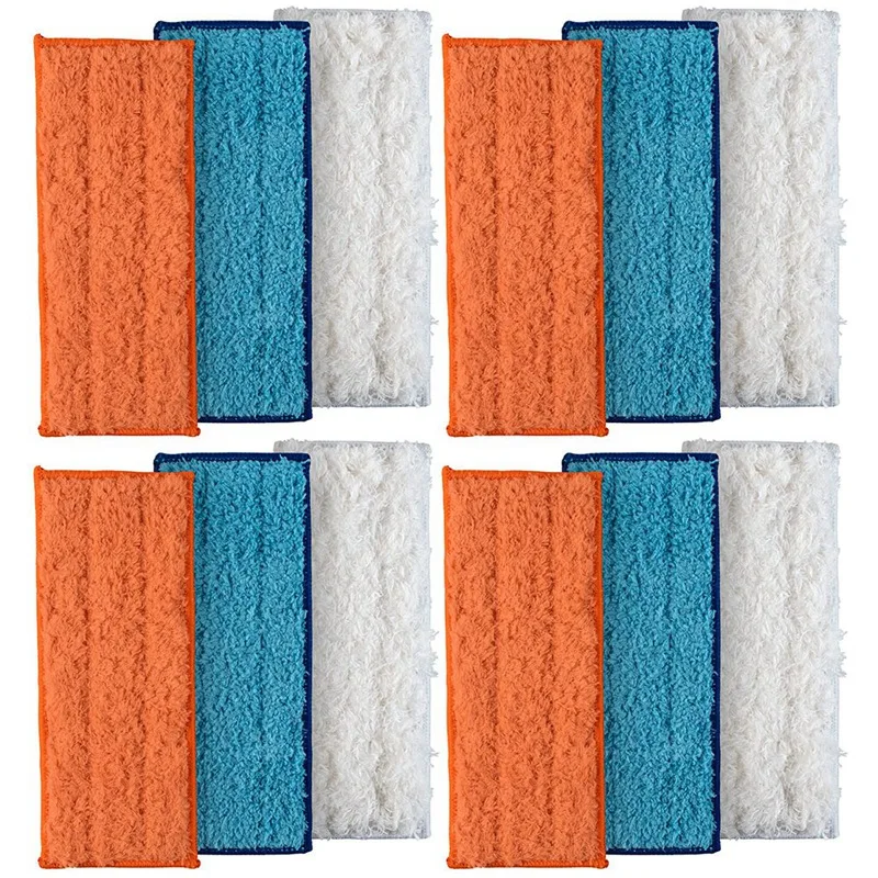 

Replacement Mop Pads For Irobot Braava Jet 200 Series 240 241 4 Wet 4 Damp 4 Dry Sweeping Pads Washable - Pack Of 12