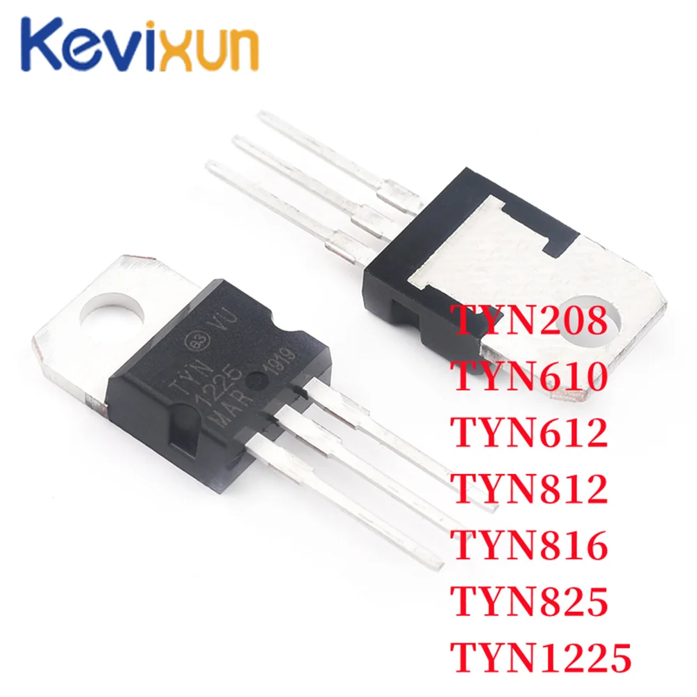 10pcs/lot 100% New TYN1225 TYN208 TYN610 TYN612 TYN812 TYN816 TYN825 TYN1225 TO-220 One-way thyristor