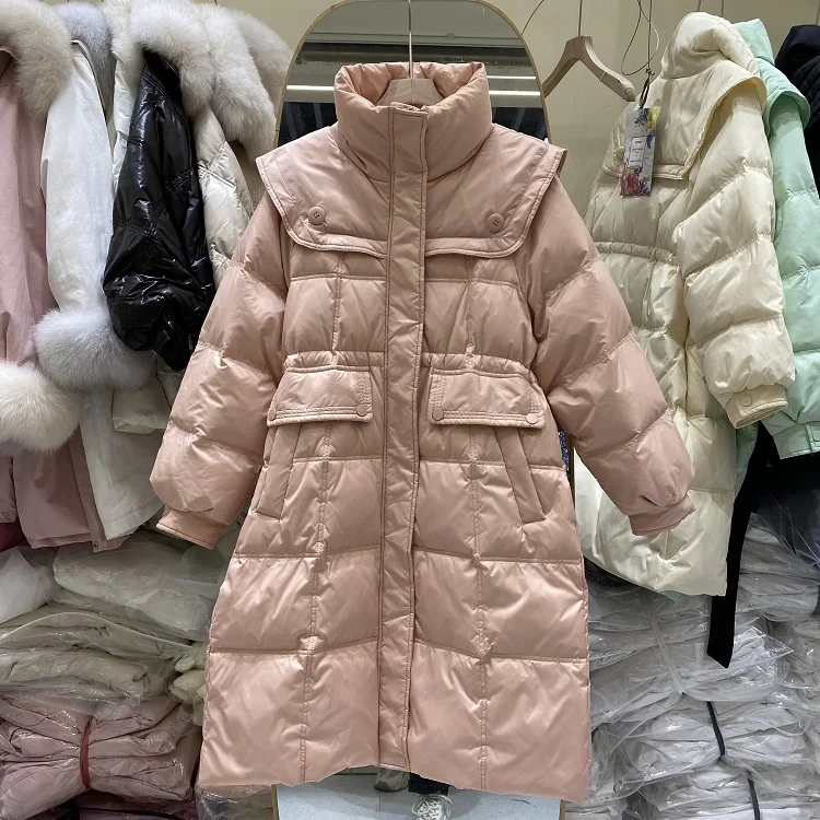 New Women Down Jacket Casual Style Autumn Winter Long Coats And Parkas Female Outwear