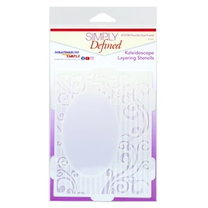Flourish Oval Frame Stencils Diary Scrapbook Paper Easter Craft Album Make Background Photo FramCards Handmade 2022 Arrival New
