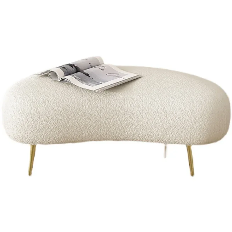 Табурет для дивана Nordic Arc — полукруглая скамья обуви магазина одежды или