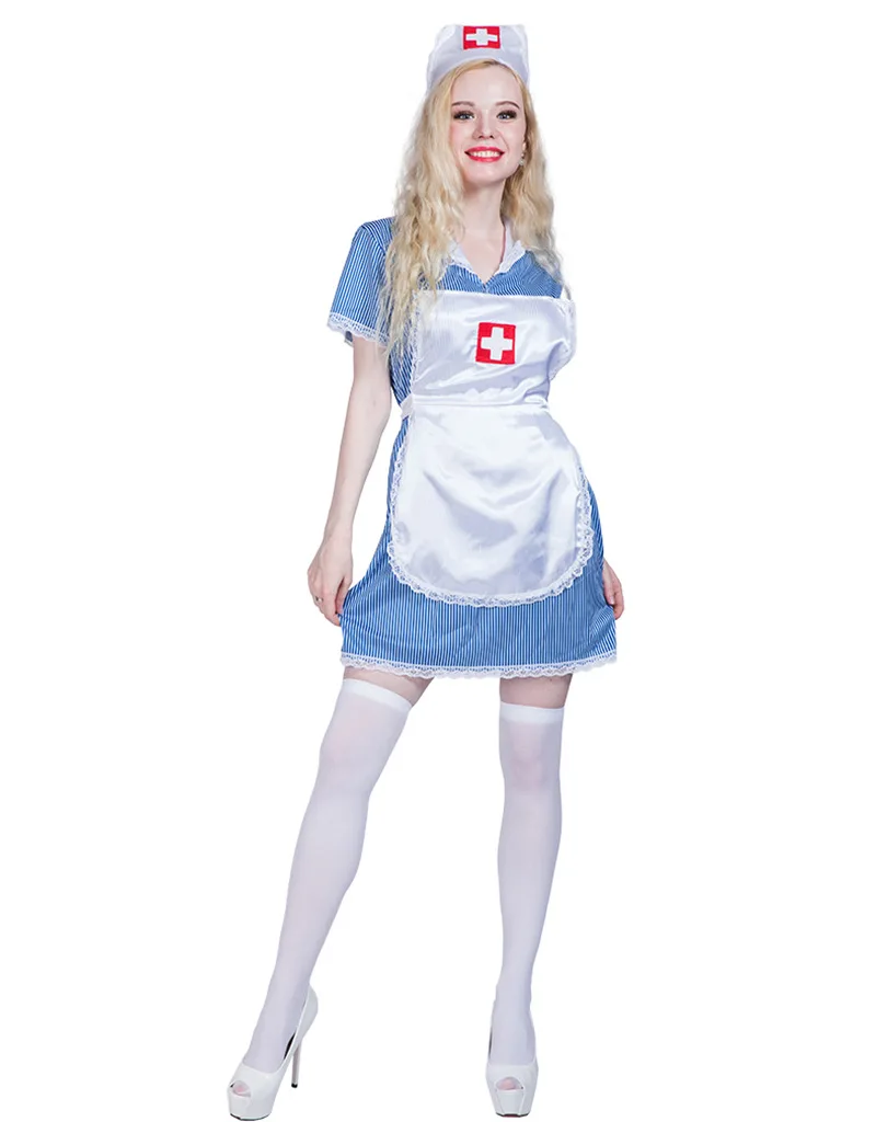 

Halloween Costume Nurse Doctor Hospital Theme Women Role Play Campus Event Performance Jumpsuit Anime Hot Passion Cosplay Party