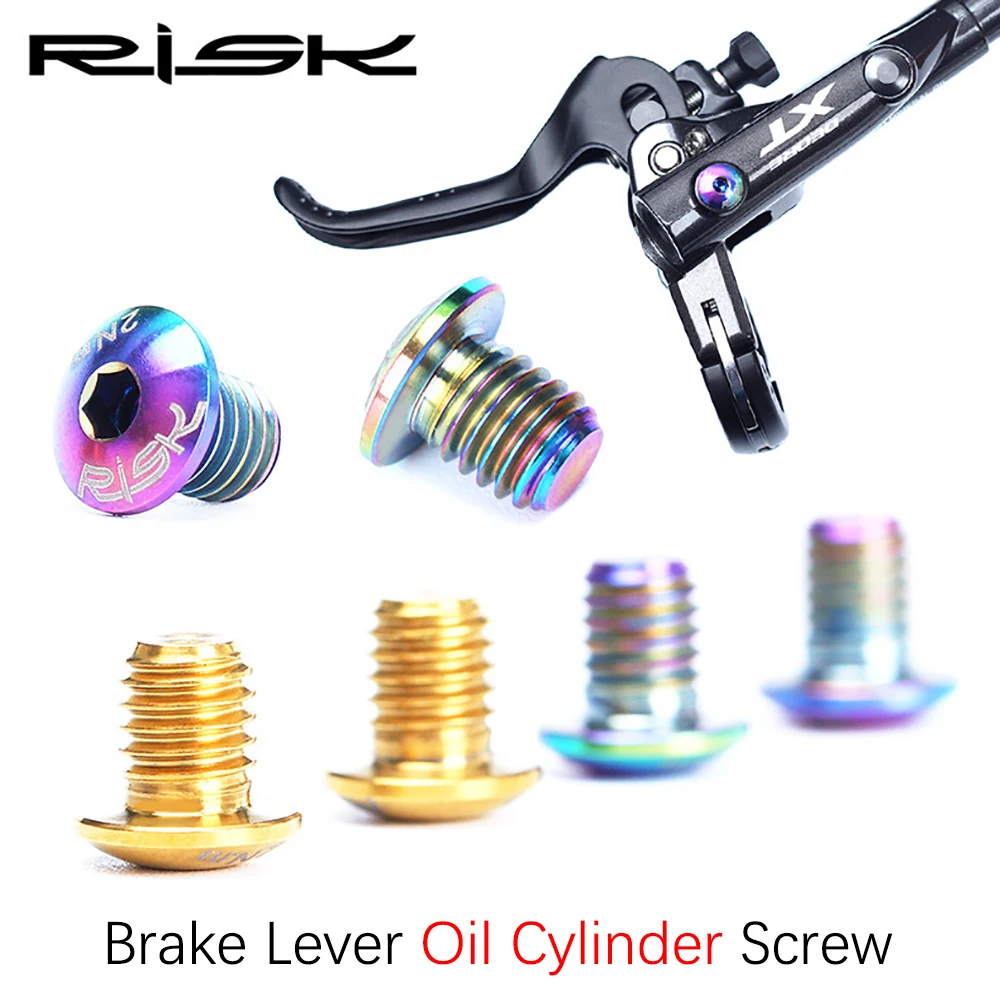 

RISK bike brake oil cylinder piston bolts Titanium Alloy Cylinder Screw for shimano deore M615 M675 M785 M7000 M8000 M9000 M9020