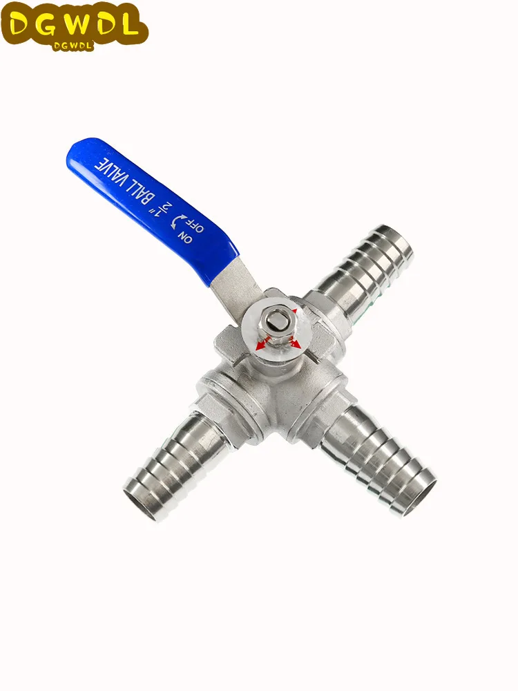 1/2 &quot3/4&quot шланг с зазубринами из нержавеющей стали L/T-портовый 3-ходовой разъем