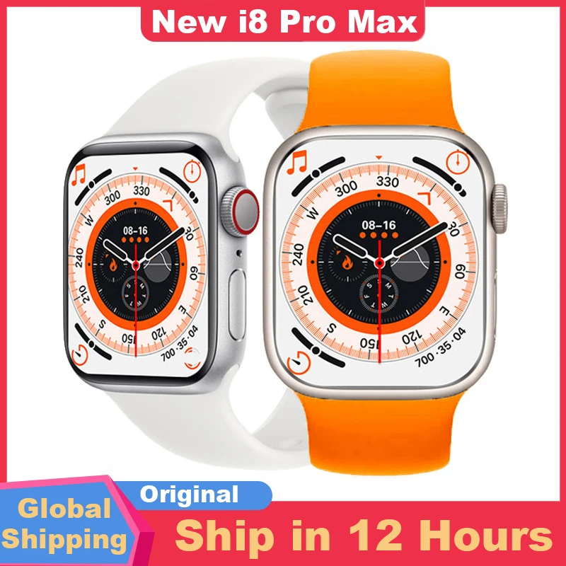 

New i8 Pro Max Smartwatch Bluetooth Call Men Sports Fintess SmartBand Women Custom Watch Face Series 8 Smart Watch PK i7 Pro Max
