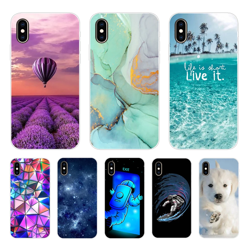 

Luxury Shockproof Silicone Phone Case For iPhone X XS XR XS Max Case Flora Flower Protection Back Cover for Apple iPhone X Cases