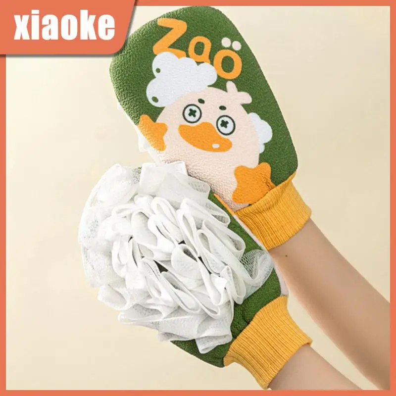 

Portable For Adults Double-sided Towel Coarse Grain Brush Glove Shape Exfoliating Bath Washcloth No Pain Body Scrub Shower Towel