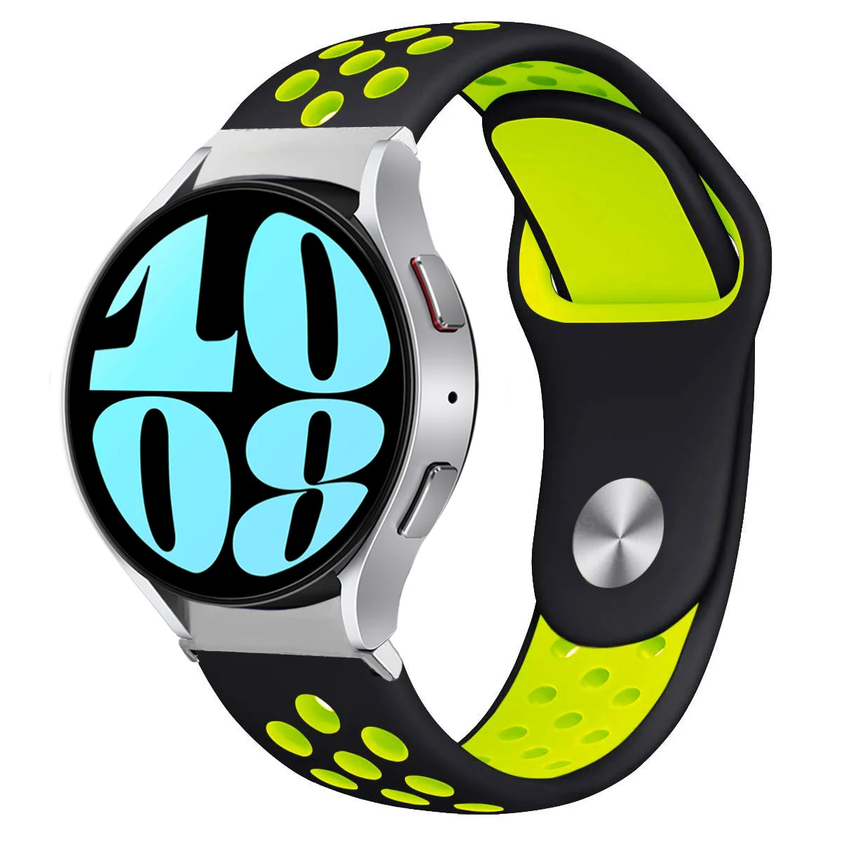 Фото Ремешок 20 мм для Samsung Galaxy watch 6/4/5 40 мм 44 мм/5 pro 45 мм, силиконовый браслет для galaxy watch 6 4 classic 47 мм 43 мм 42 мм 43 дюйма №2