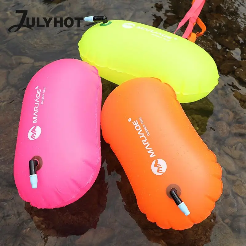 

3 Color Swimming Buoy Safety Tow Float Float Air Dry Bag Swimming Trainning Safety Mark Inflatable Signal Drift Flotation Bag