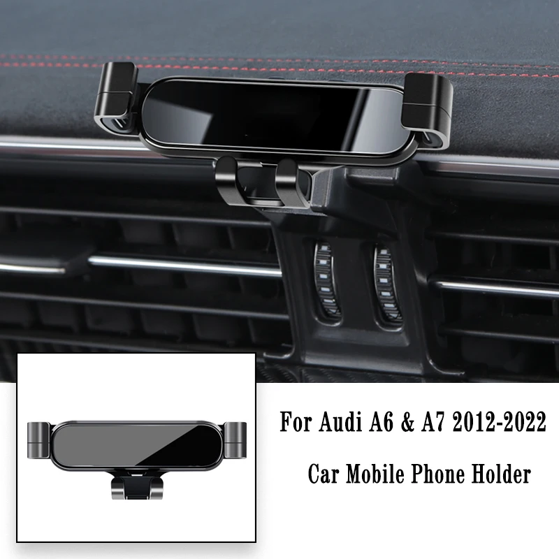 

Автомобильный держатель для телефона Audi A6 A7 C8 4A2 4A5 4GH 4GJ 2012-2022 гравитационный навигационный кронштейн зажим для воздуховыпускного отверстия автомобильные аксессуары