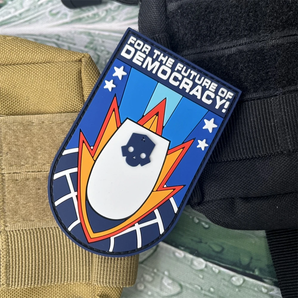 3d-наклейка на телефон с изображением черепа Хелла дайвера