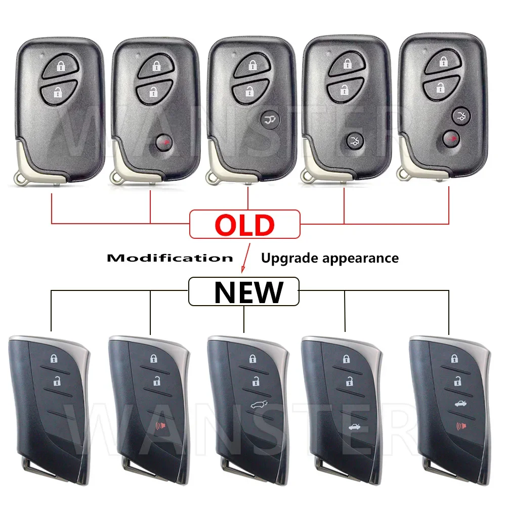 Обновленный корпус автомобильного брелока для LexusES350 LS460 GS300 450h 460h