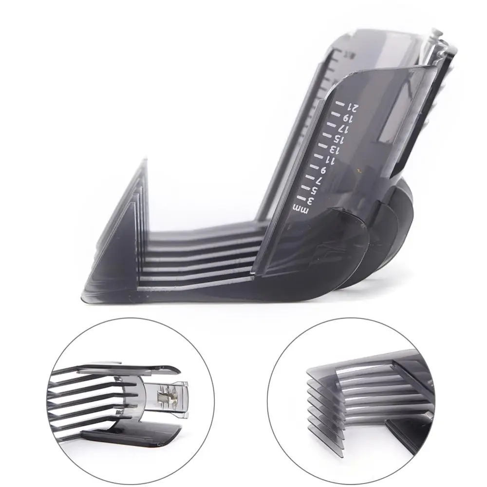1PCS Black Hair Clippers Beard Trimmer Comb Attachment For Philips QC5130 QC5105 QC5115 QC5120 QC5125 QC5135