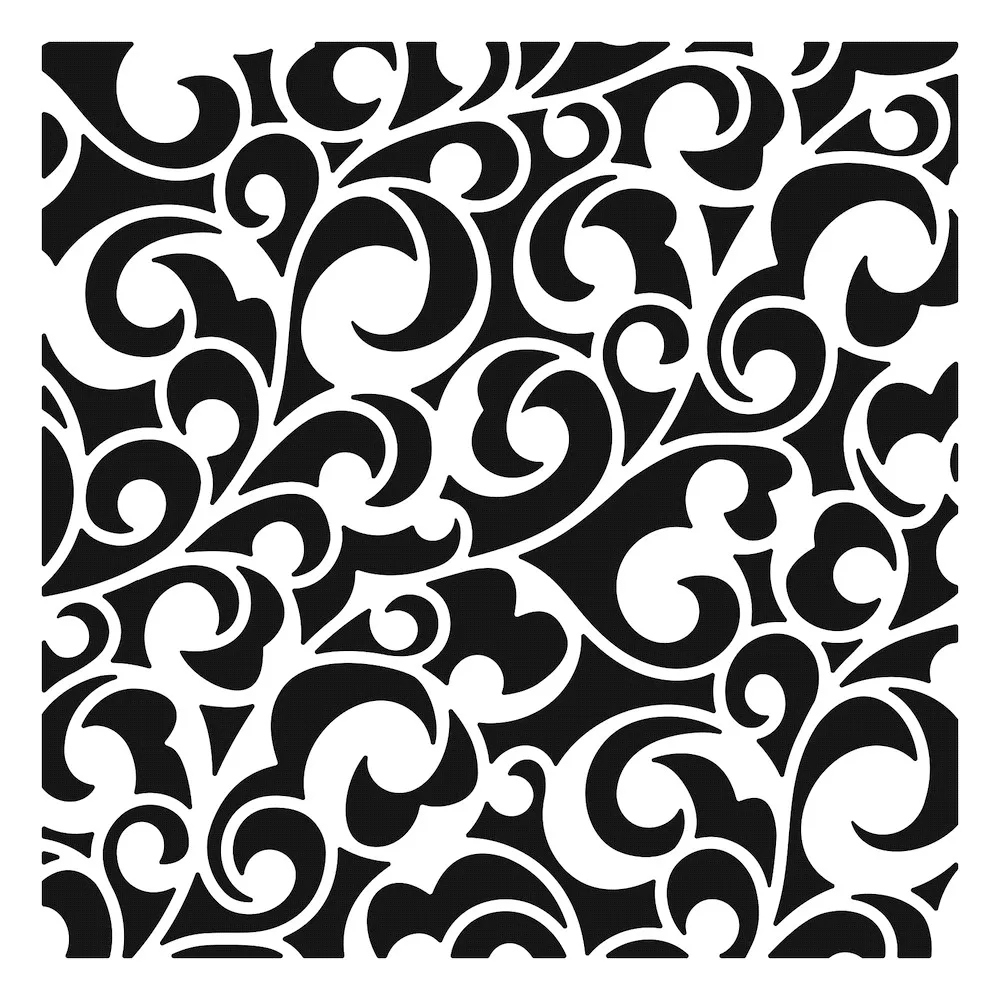 Elegant Swirls 6x6 Stencil Metal Cutting Dies Stencil for DIY Scrapbooking Album Stamp Make Paper Crad Embossing New Die Cut