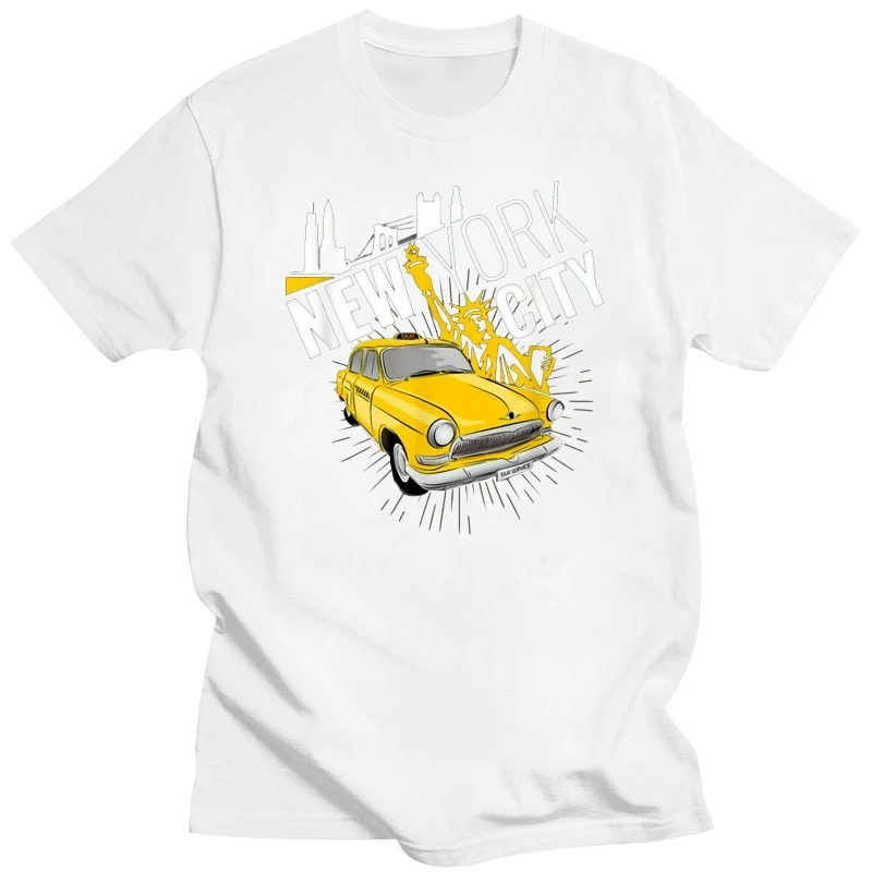 

Забавная черная футболка с надписью New York City Yellow Cab Taxi Статуя Свободы
