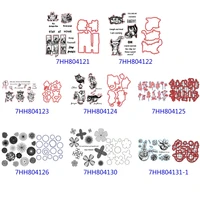 potted plants metal cutting dies and stamps stencils set crafts template for handmade diy scrapbooking greeting card