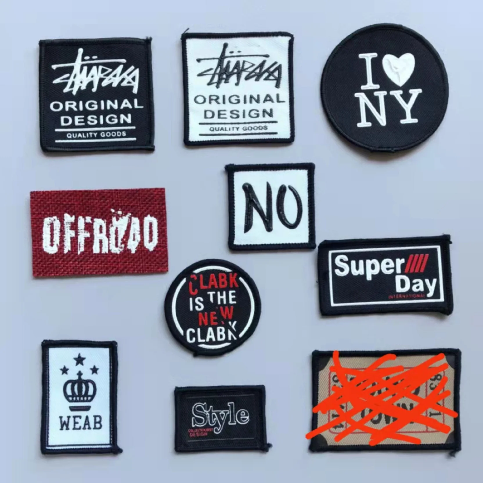 

Mixed 9Pcs/Set Soft Cloth Labels Various Letter Embroidery Hand Made For Diy Knitted Printed Cotton Woven Sewing Accessories