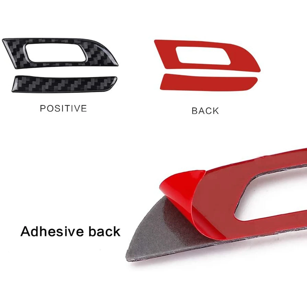 Передняя боковая решетка вентиляционного отверстия из углеродного волокна