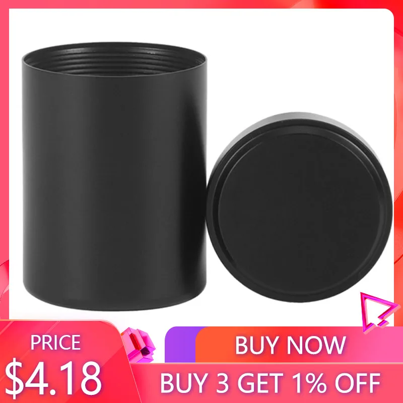 

New Airtight Smell Proof Container New Aluminum Herb Stash Jar Air Tight Container Wholesale Drop Shipping Coffee Packaging Orga