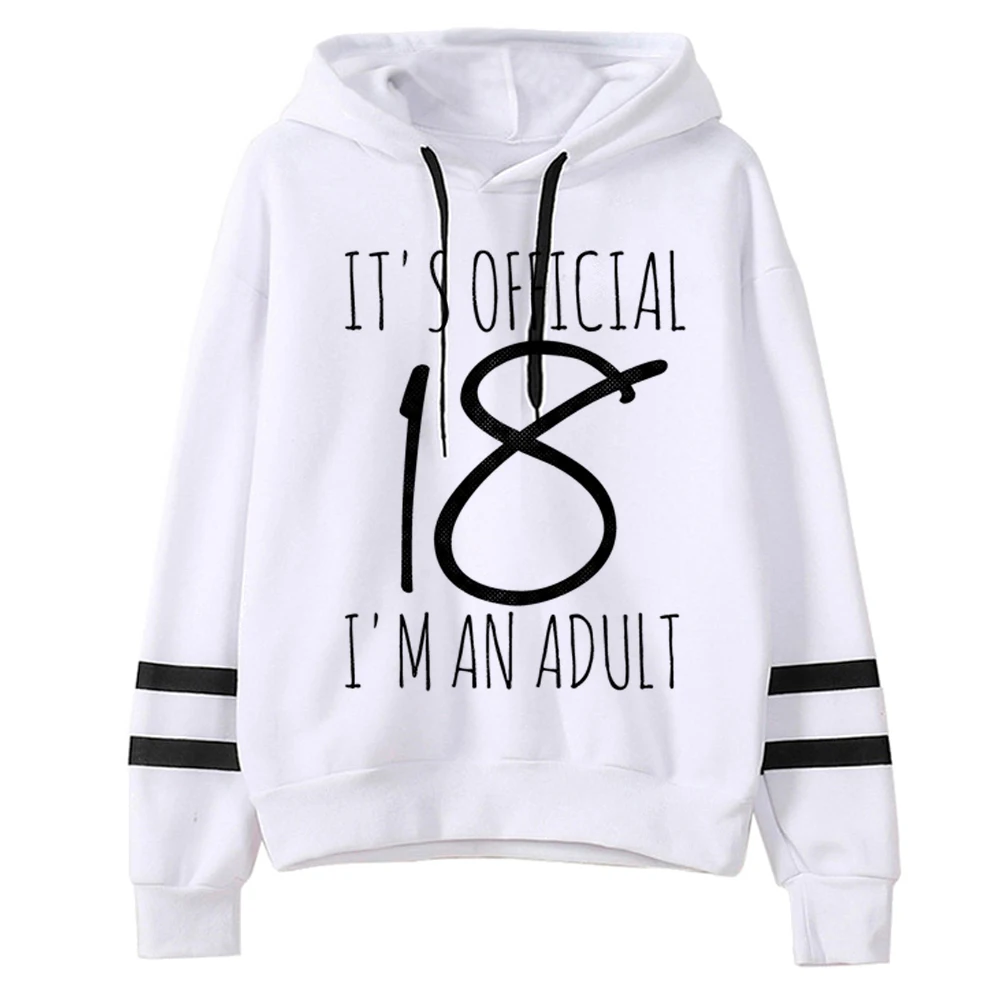 

18 Ans Years Birthday hoodies women y2k aesthetic sweat y2k sweater female anime clothes