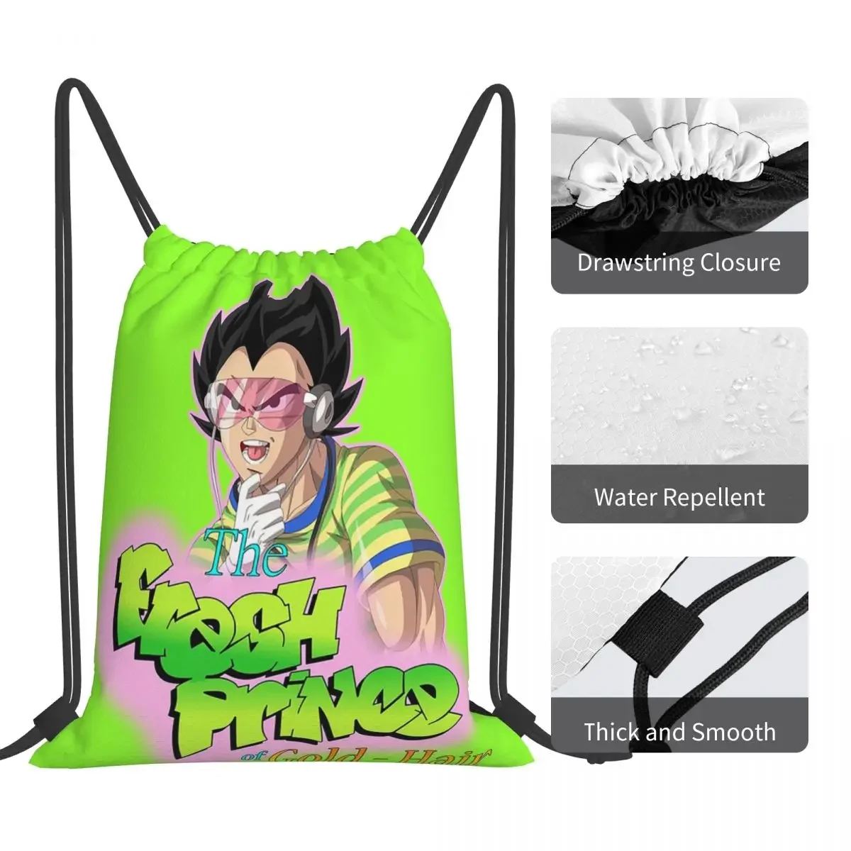 Свежий принц золотых волос рюкзаки портативные сумки на шнурке карманная сумка