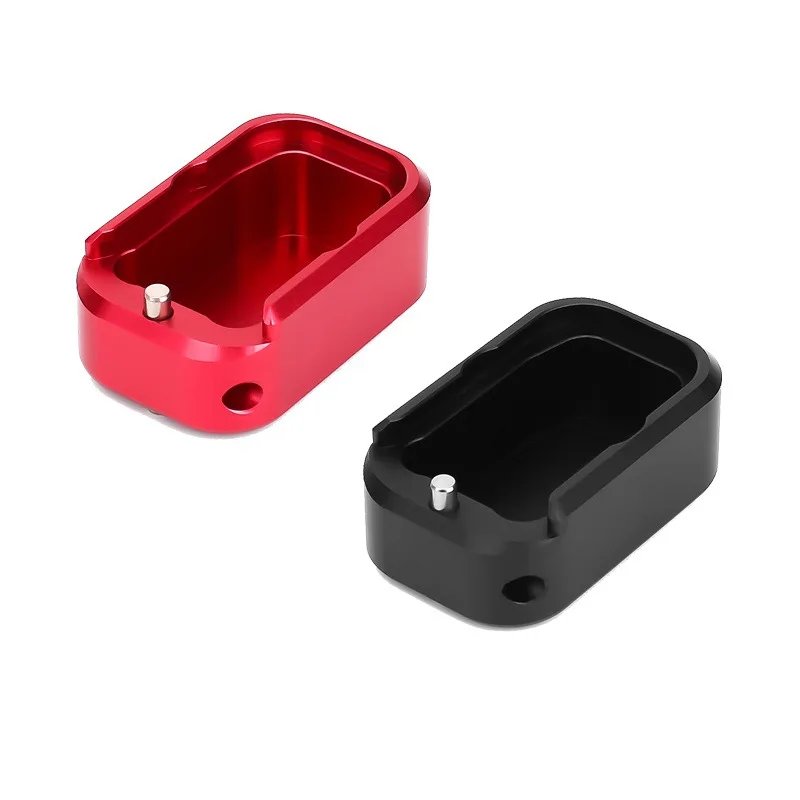 

Hot Sale Competition Base Pad For Glock 17 19 23 Tactical Glock Holster Glock Pad Adater for Standard Size Glock BK Red