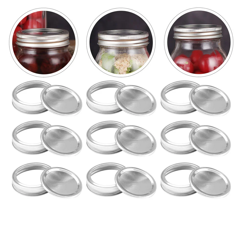 

Mason Jar Lids Professional Covers Multipurpose Canning Home Leakproof Reusable