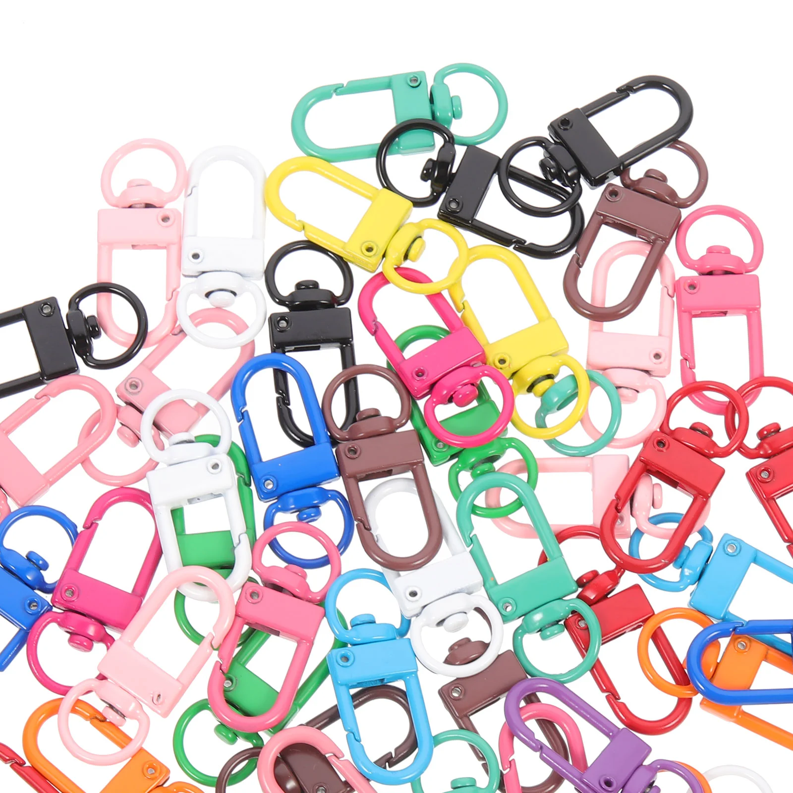 

Swivel Clasp Lobster Keychain Hooks Snap Clasps Lanyard Hook Key Claw Ring Trigger Metal Jewelry Clip Clips Keyringsalloy Chain