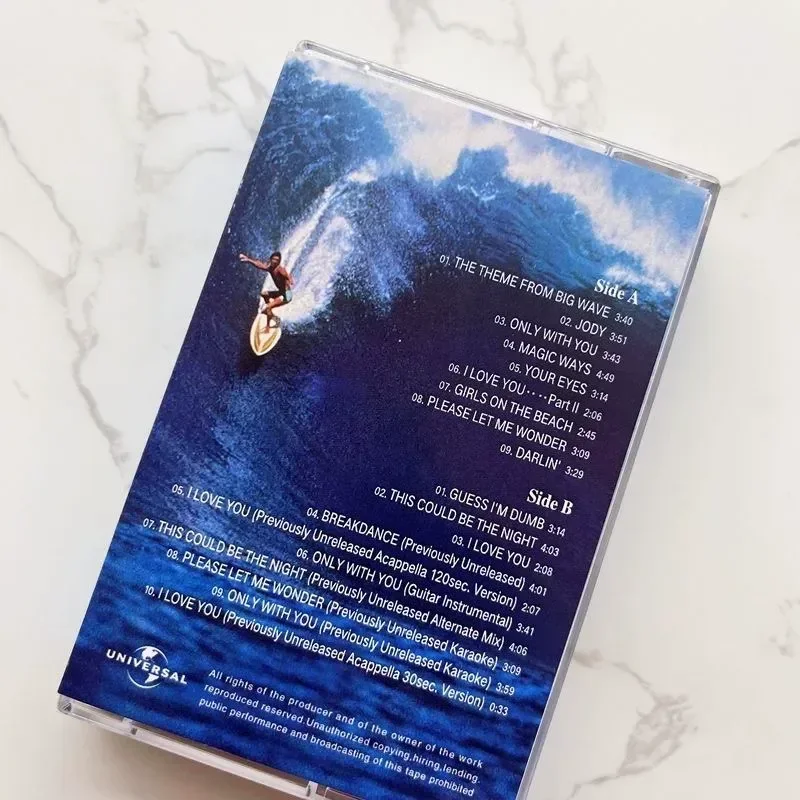 Аудиокассета с японской песней к 30-летию Yamashita Big Wave, новая книга с текстами песен без сопроводительных материалов, бесплатная доставка. (art.: 3920dccb52b7b) - 3920dccb52b7b