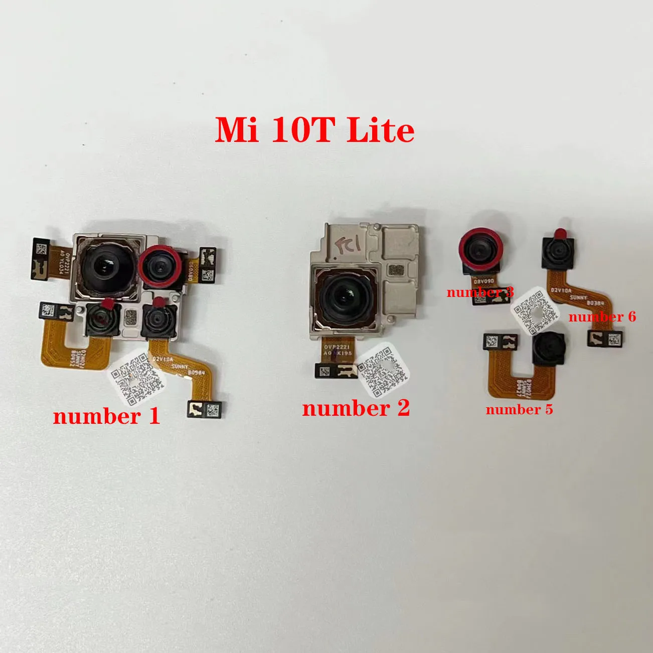 

New Original For Xiaomi Mi 10T Lite Back Camera+Front Small Camera Flex Cable Flex Cable Replacement