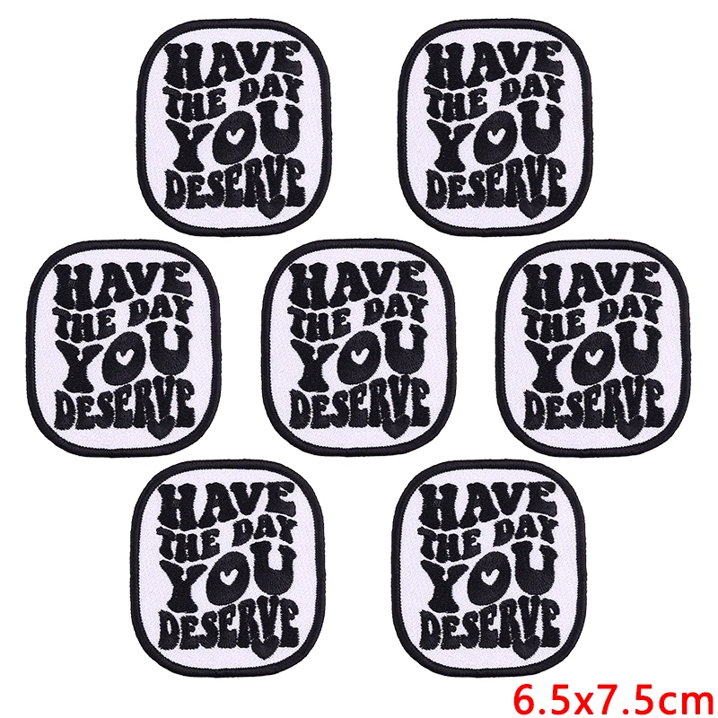 Набор из 10 вышитых нашивок с мультяшными буквами pulaqi