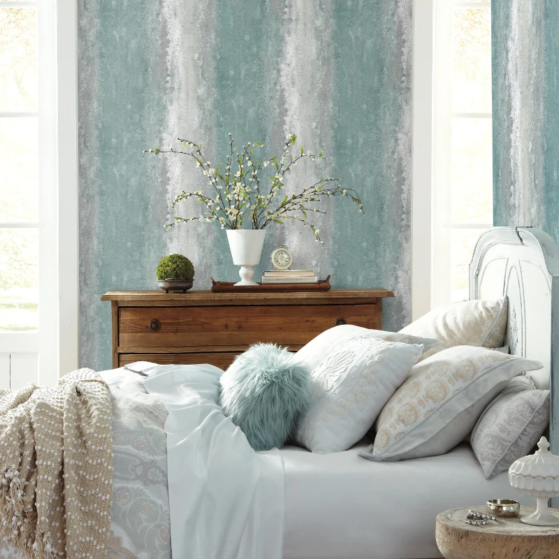 

Blue Oxidized Metal Peel and Stick Wallpaper