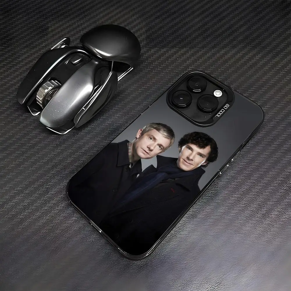 Фото Чехол для телефона 221B S-Sherlock-Holmeses для iPhone 17 Air, 16, 15, 14 Plus, 13, 12, 11 Pro, 7, 8, XS Max, XR, серебристый, черный, с бампером №3