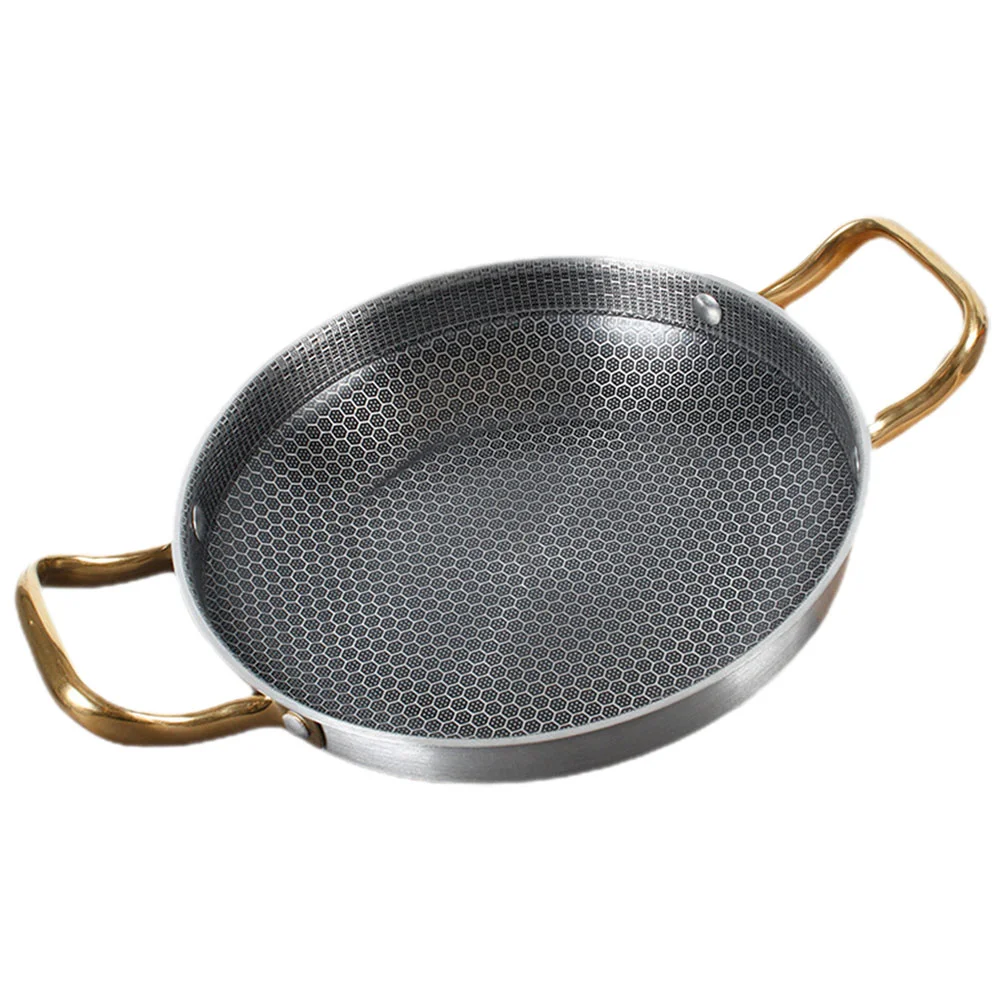 

Антипригарная сковорода кастрюли для готовки Коммерческая Бытовая сковорода кухонная посуда сотовая нержавеющая сталь
