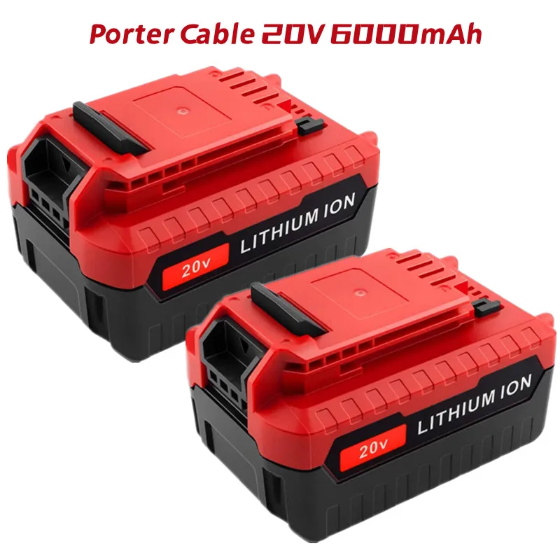 3 Pack 6000mAh 20 MAX Lithium Replacement Battery for Porter Cable 20V PCC685L PCC680L PCC682L Cordless Tools