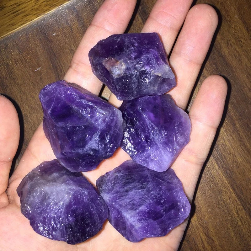 

100% Natural Irregular Amethyst Crystal Stone Purple Gravel Mineral Specimen Raw Quartz Crystal Gift Jewelry Accessory