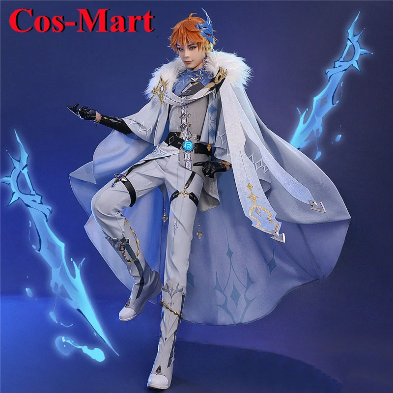 Cos-Mart Game Genshin Impact Tartaglia Cosplay Costume Handsome Winter Uniforms Activity Party Role Play Clothing S-XL New