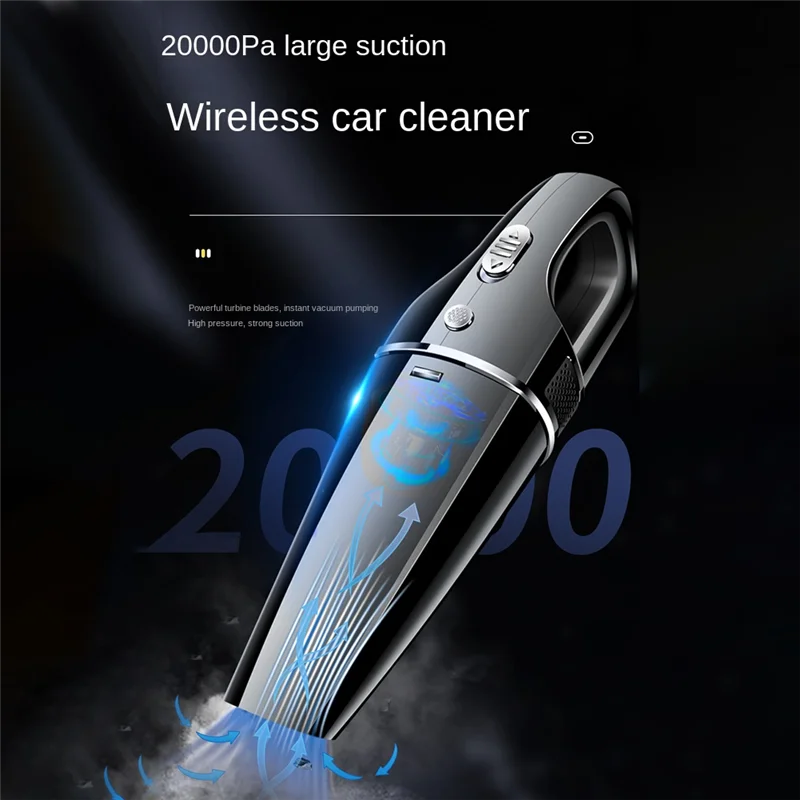 

20000Pa Portable Wireless Vacuum Cleaner for Car Vacuum Cleaning Auto Home Handheld Vaccum Cleaners Powerful