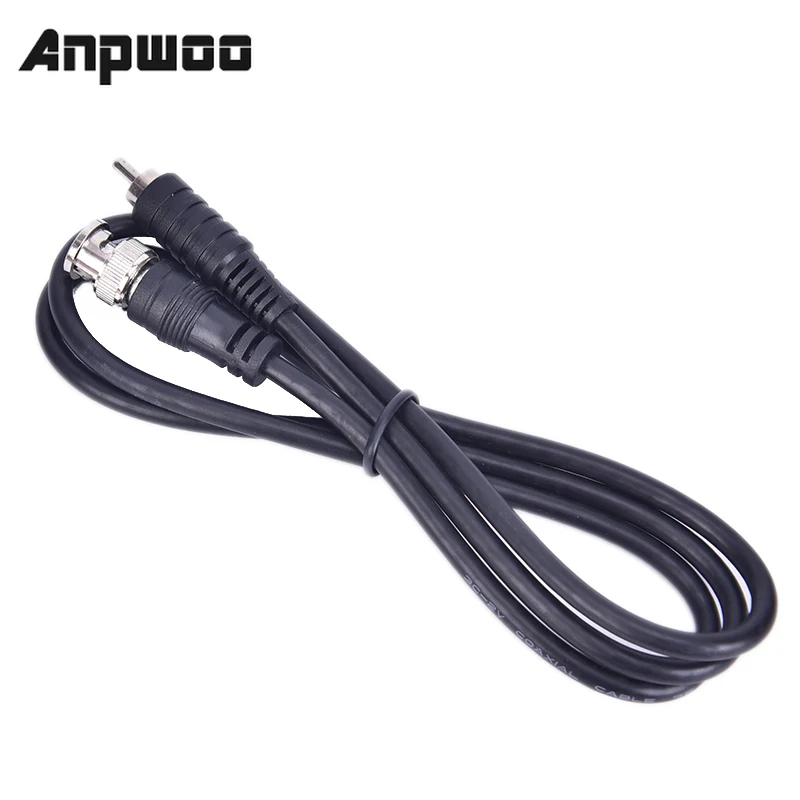

ANPWOO 1M/3ft BNC Male to RCA Male Jack Coaxial Cable Connector Video Adapter for CCTV Camera system Camera Accessories