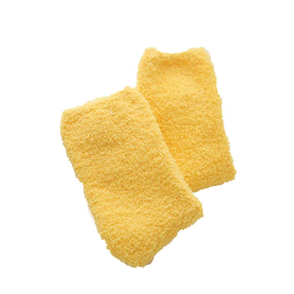 

Women Coral Fleece Socks Warm Thick Ankle Socks Long Midi Low Lined Slipper
