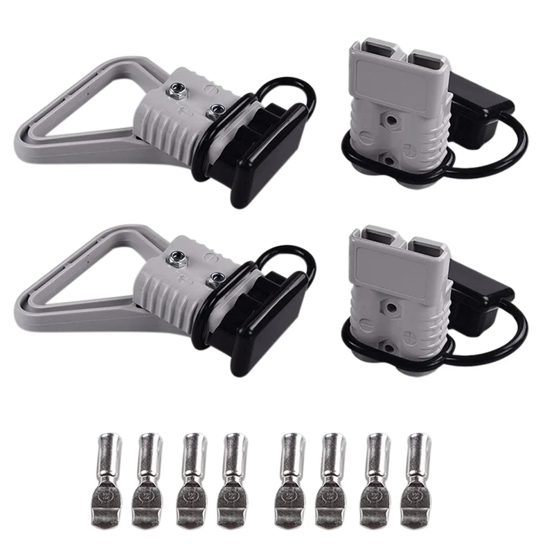 

4Pcs 2 AWG 175A Battery Power Connector Cable Quick Connect Disconnect Kit Anderson Connector for Car Bike Winch Trailer