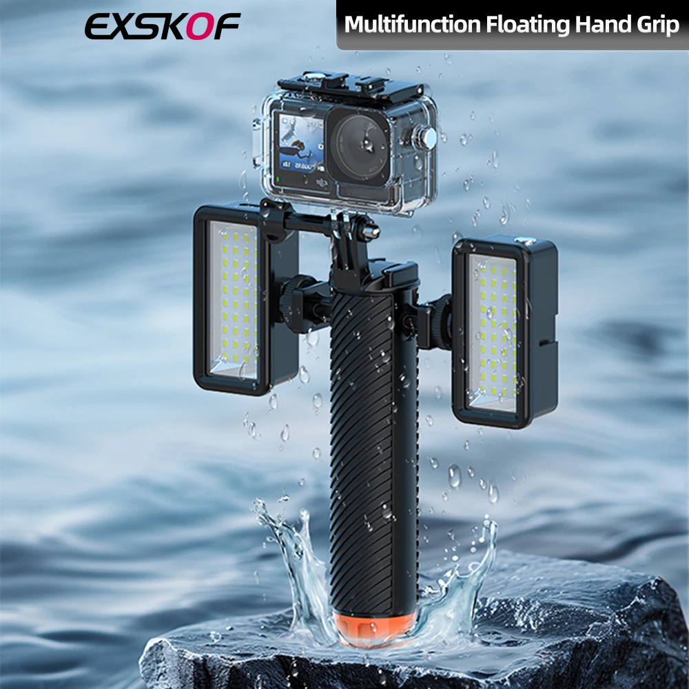 Многофункциональная Плавающая ручка для GoPro Hero 13/12/11/10 Insta360 X4 X3 DJI Action 4 3