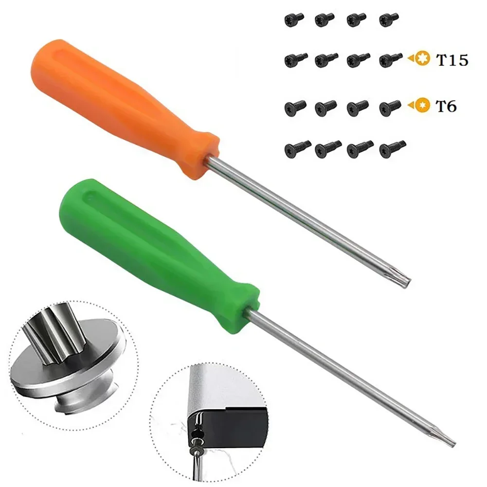 16 шт. магнитная отвертка Torx 116 мм T6/T15 защитные винты для установки дверного звонка